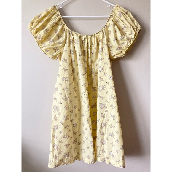 DOEN Julie Mini Dress in Sunshine Bouton De Rose Print L - Picture 10 of 12